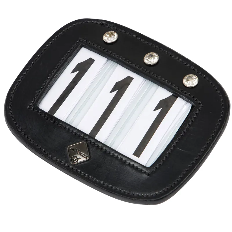 LeMieux Saddle Number Holder Diamante - Black